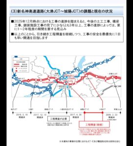 新名神:八幡京田辺〜高槻、2027年度開通は困難