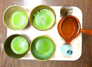 予算委員会が終わり、お抹茶を一服